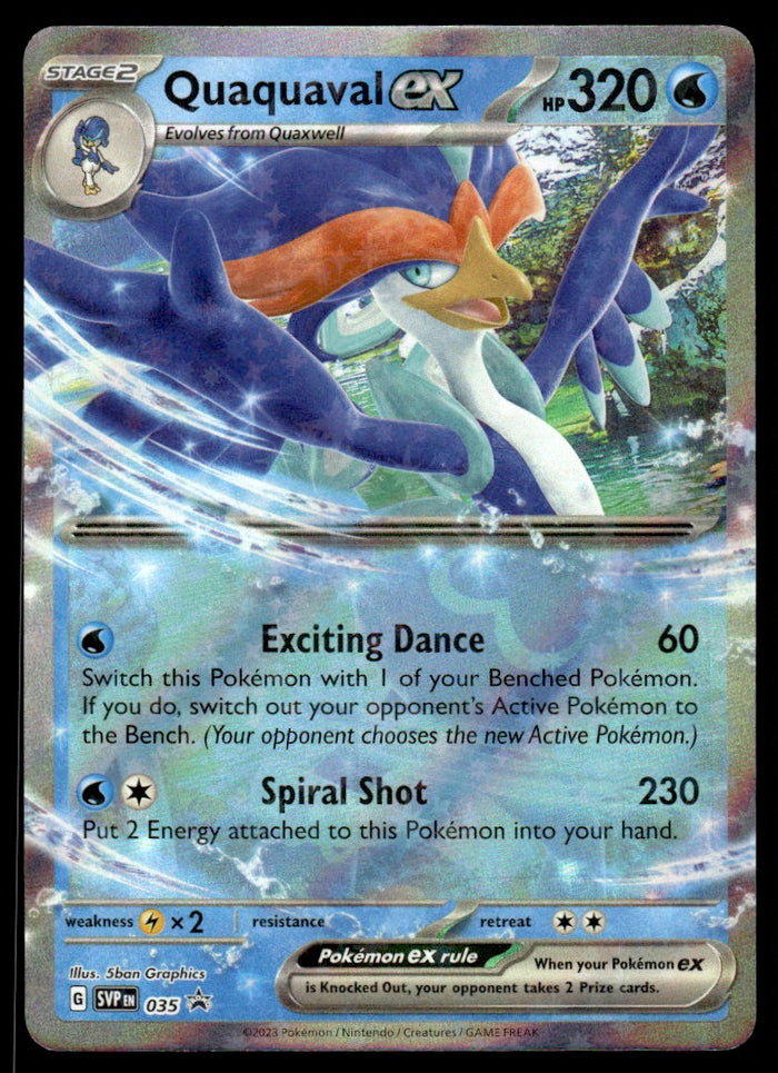 2023 Pokemon Scarlet & Violet Promos 035 Quaquaval ex Near Mint