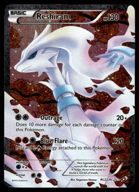 2013 Pokemon Black & White Series - Radiant Collection 22 Reshiram Light Play