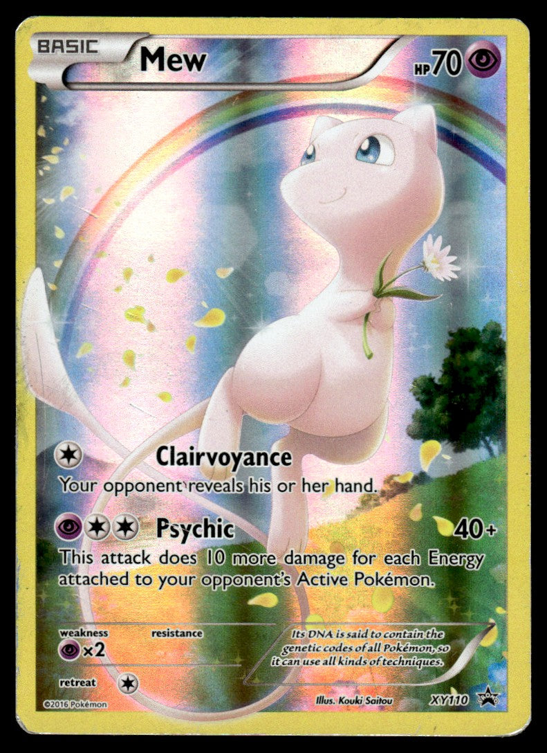 2016 Pokemon XY Promos XY110 Mew Heavy Play