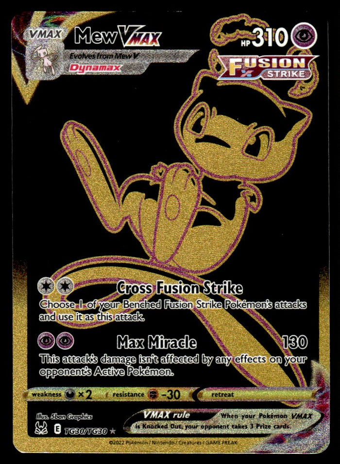 2022 Pokemon Lost Origin TG30 Mew VMAX Light Play