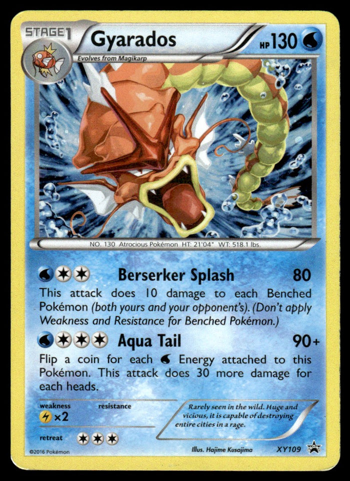 2016 Pokemon XY, Promos - XY Promos XY109 Gyarados Heavy Play