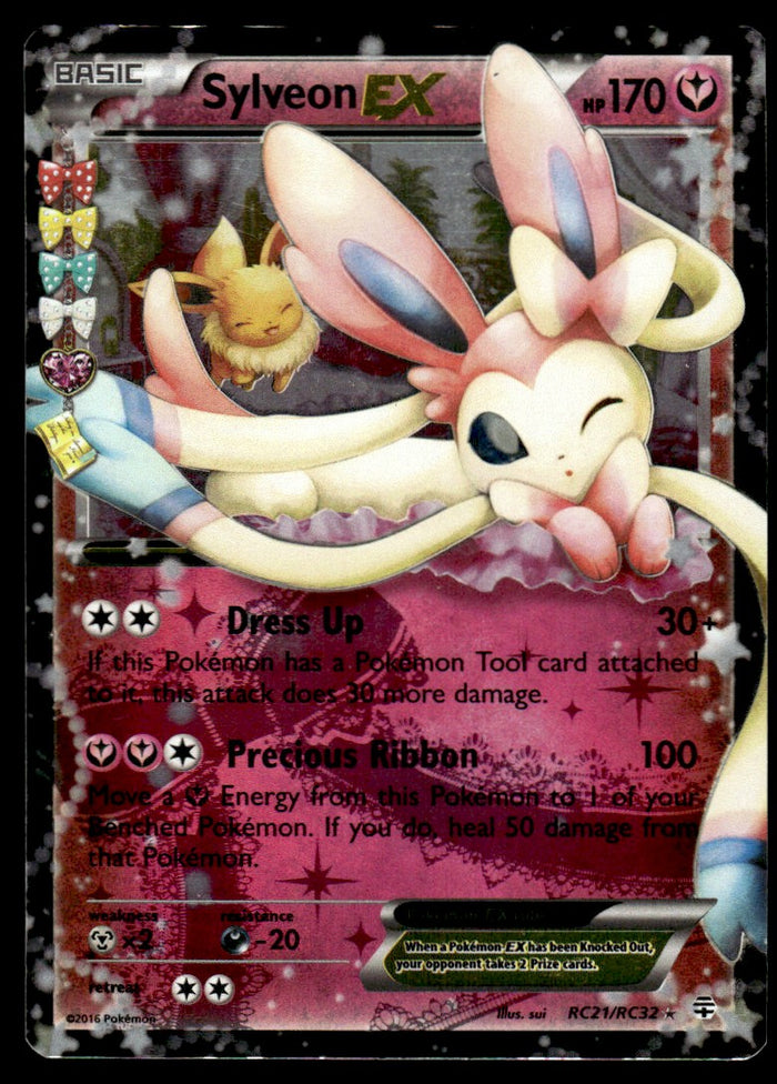 2016 Pokemon XY - Generations RC21 Sylveon-EX Light Play