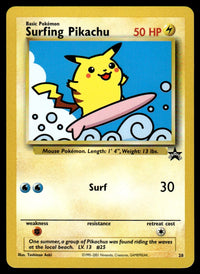 2001 Pokemon Promos - Wizards Black Star 28 Surfing Pikachu Near Mint