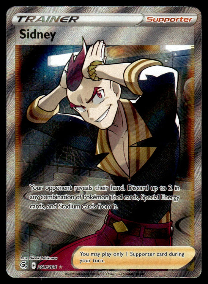 2021 Pokemon Sword & Shield - Fusion Strike 264 Sidney Near Mint