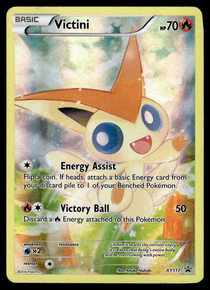 2016 Pokemon XY Promos XY117 Victini Damaged