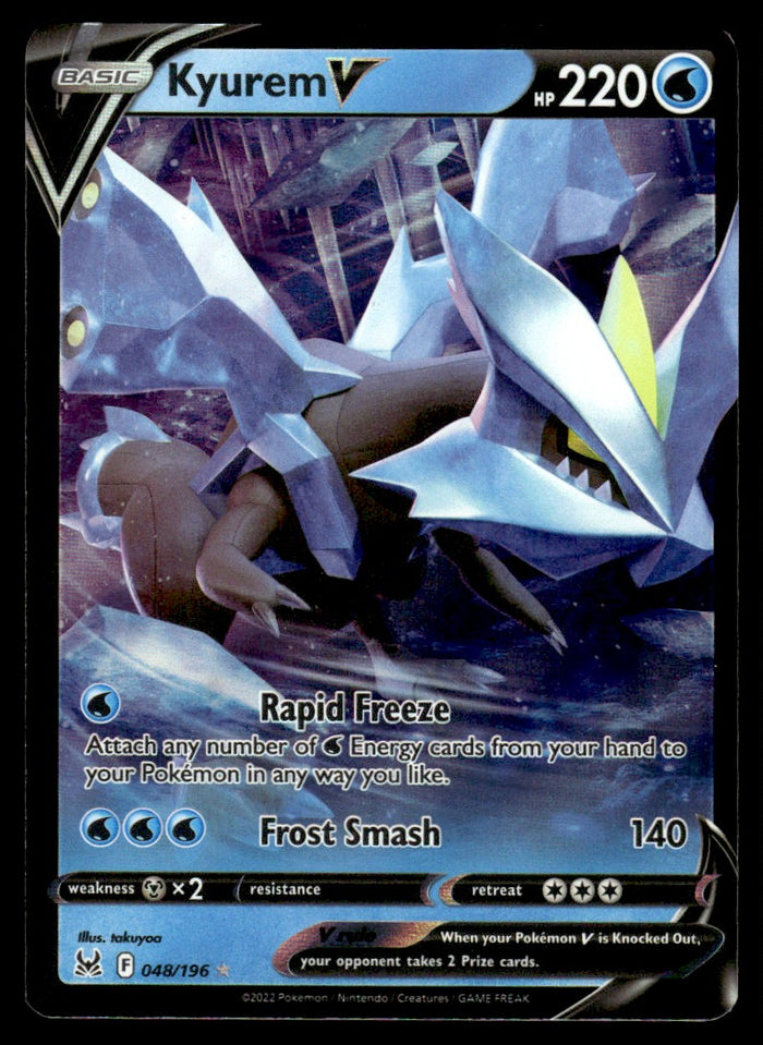 2022 Pokemon Sword & Shield - Lost Origin 048/196 Kyurem V Near Mint