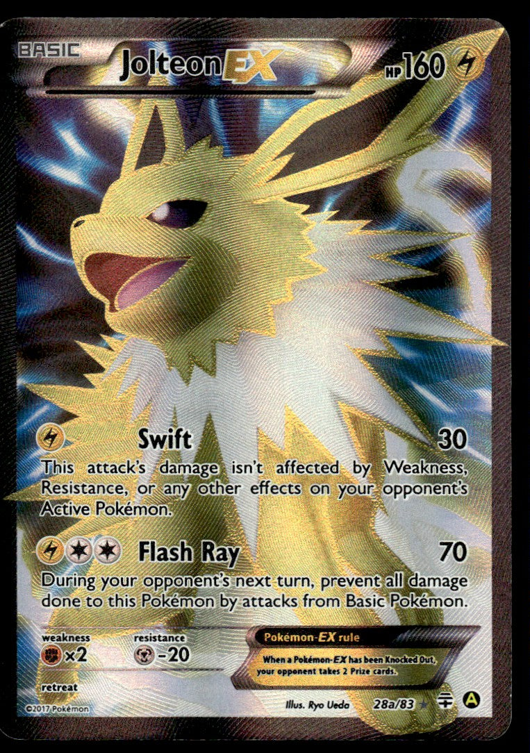 2017 Pokemon XY - Generations 28A/83 Jolteon EX Light Play