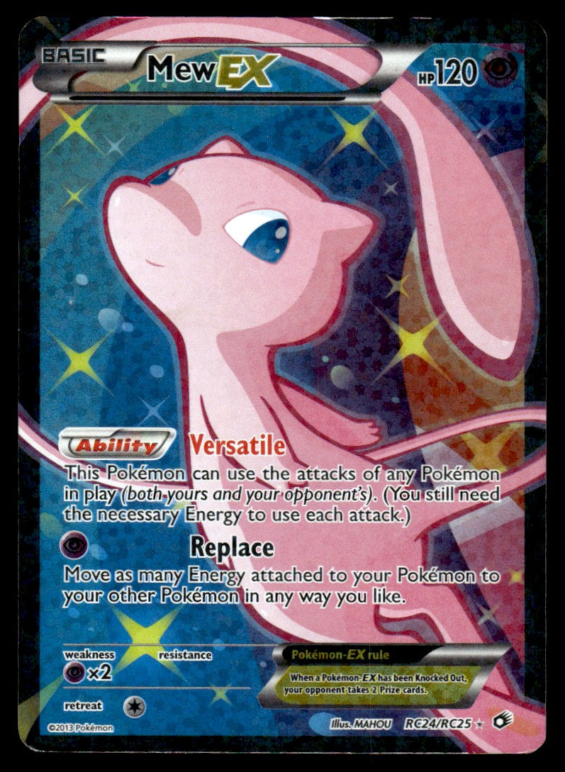 2013 Pokemon Legendary Treasures RC24/RC25 Mew EX Heavy Play