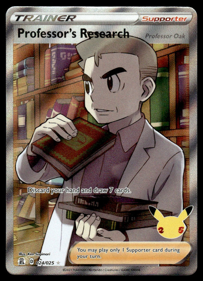 2021 Pokemon Sword & Shield - Celebrations 024 Professor’s Research Near Mint