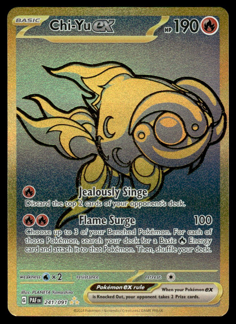 2024 Pokemon Scarlet & Violet - Paldean Fates 241/091 Chi-Yu ex Near Mint