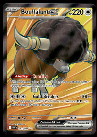 2025 Pokemon Scarlet & Violet Series - White Flare 162 Bouffalant ex Near Mint