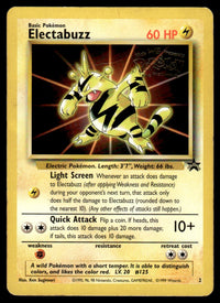 1999 Pokemon Black Star Promos 2 Electabuzz Damaged