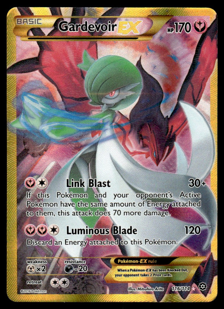 2016 Pokemon XY - Steam Siege 116/114 Gardevoir EX Heavy Play