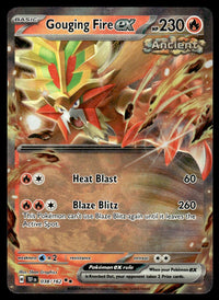 2024 Pokemon Scarlet & Violet - Temporal Forces 038/162 Gouging Fire ex Near Mint