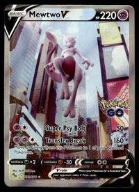 2022 Pokemon Pokemon TCG: Pokemon GO 072/078 Mewtwo V Near Mint