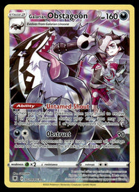 2022 Pokemon Sword & Shield Series - Astral Radiance Trainer Gallery TG10 Galarian Obstagoon Near Mint
