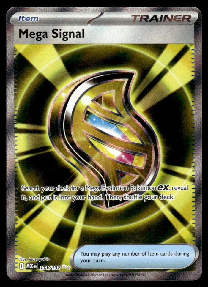 2025 Pokemon Mega Evolutions 171 Mega Signal Near Mint