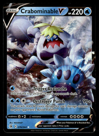 2021 Pokemon Sword & Shield - Fusion Strike 076/264 Crabominable V Near Mint