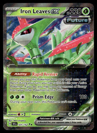2024 Pokemon Scarlet & Violet Series - Temporal Forces 025 Iron Leaves Ex Near Mint