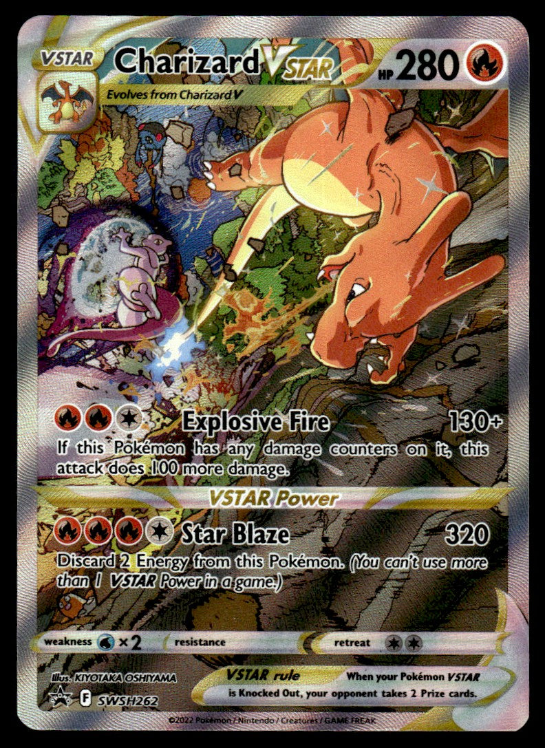 2022 Pokemon Sword & Shield Promos SWSH262 Charizard VSTAR Light Play
