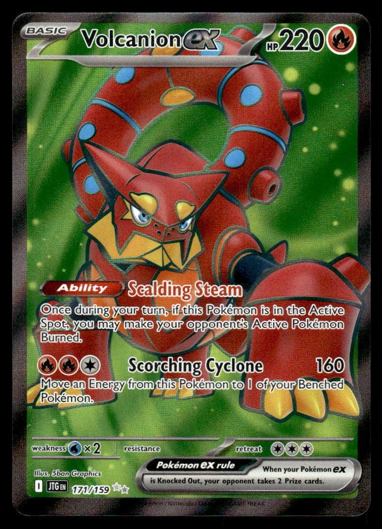 2025 Pokemon Scarlet & Violet Series - Journey Together 171 Volcanion ex Near Mint