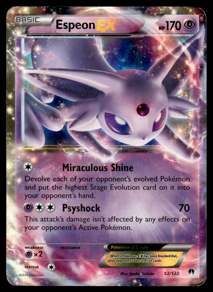 2016 Pokemon XY - BREAKpoint 52 Espeon-EX Damaged