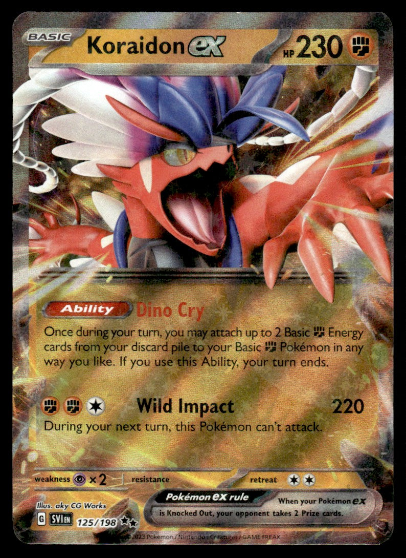 2023 Pokemon Scarlet & Violet 125 Koraidon ex Light Play
