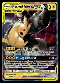 2019 Pokemon Sun & Moon - Team Up 33 Pikachu & Zekrom-GX Near Mint