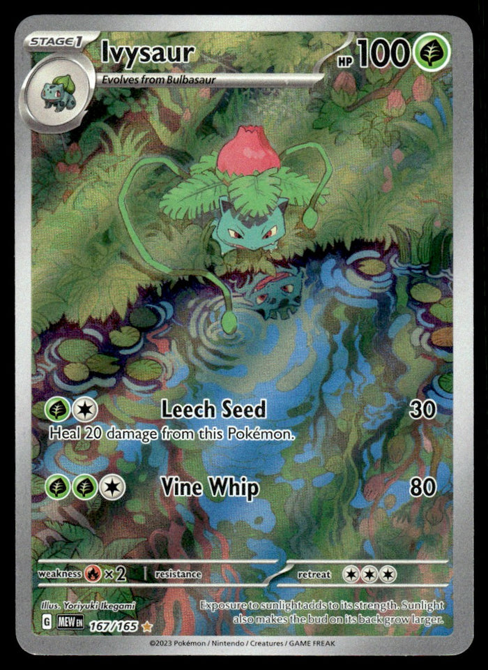 2023 Pokemon 151 167/165 Ivysaur Near Mint