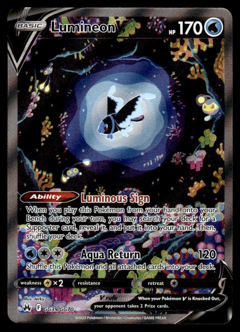2023 Pokemon Crown Zenith GG39/GG70 Lumineon Near Mint