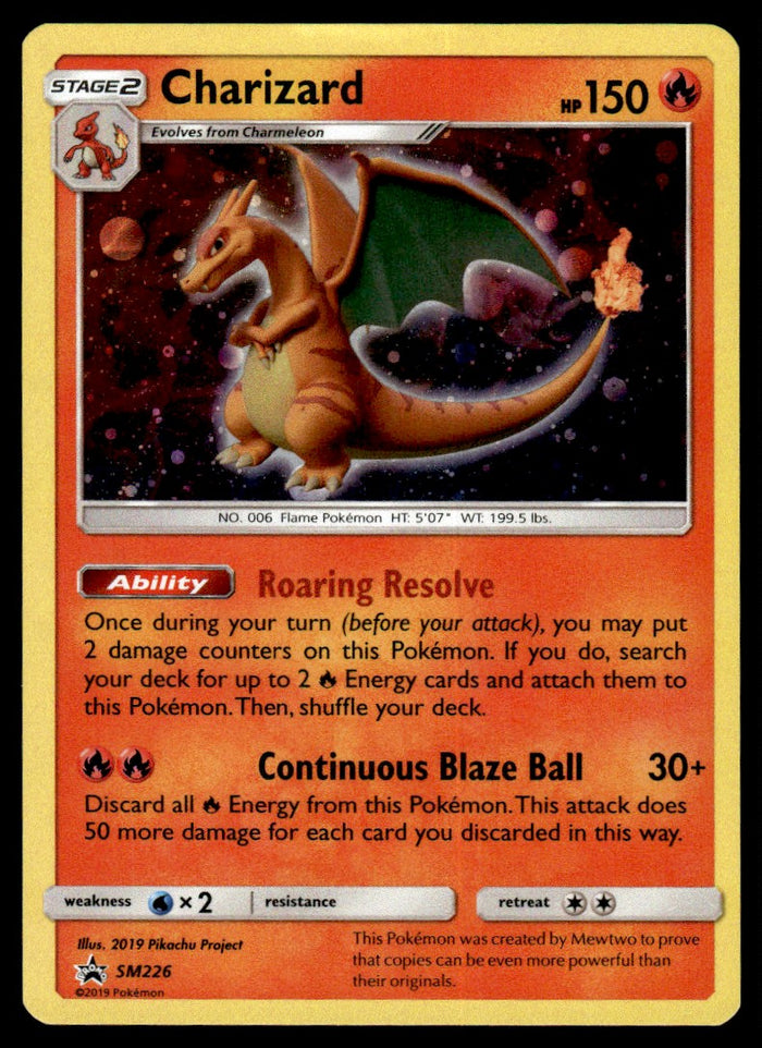 2019 Pokemon Sun & Moon Promos SM226 Charizard Light Play
