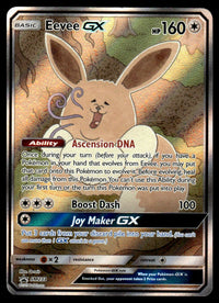 2019 Pokemon Black Star Promos SM233 Eevee GX Heavy Play