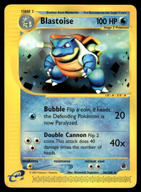 2002 Pokemon E-Card - Expedition 36/165 Blastoise Light Play