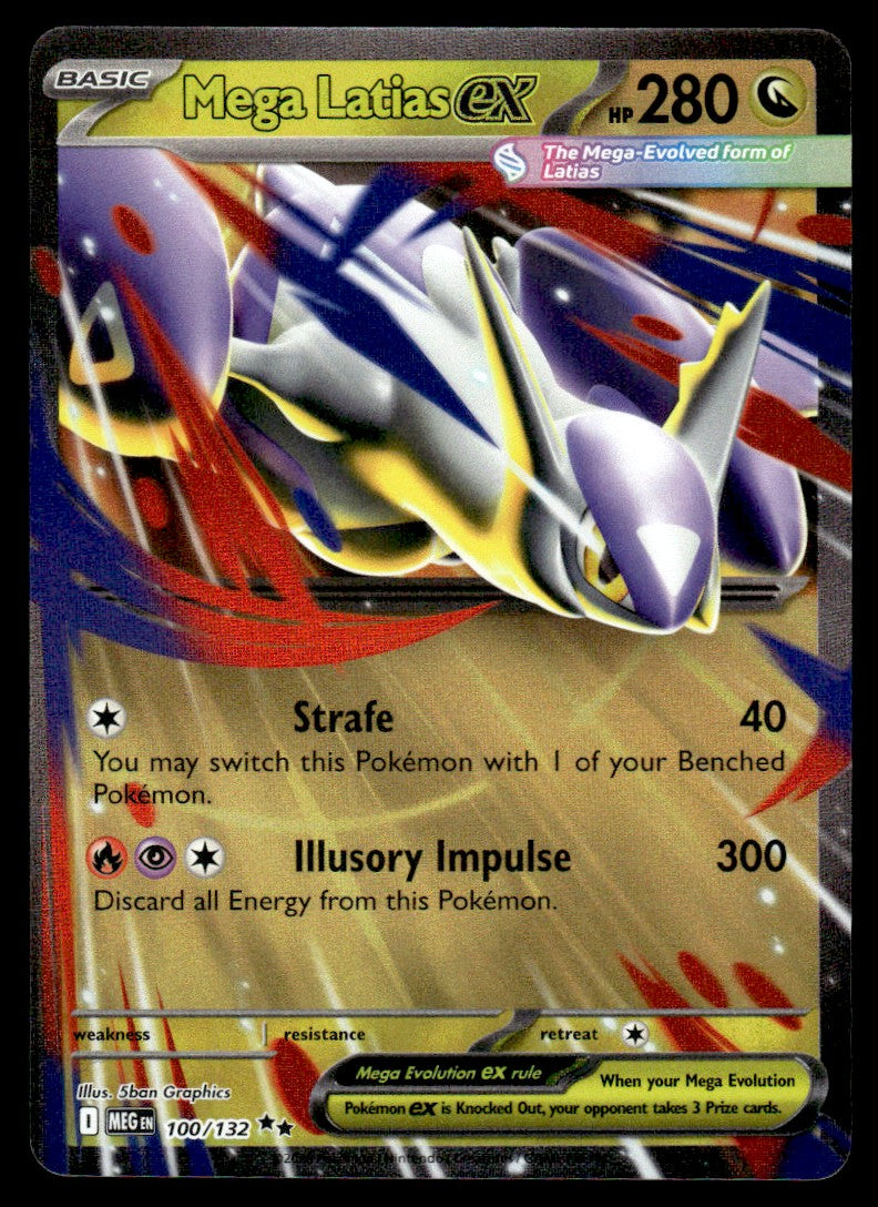 2025 Pokemon Mega Evolution 100/132 Mega Latias ex Near Mint