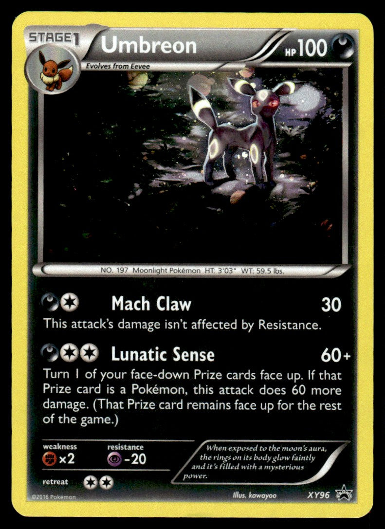 2016 Pokemon XY Series XY96 Umbreon Light Play