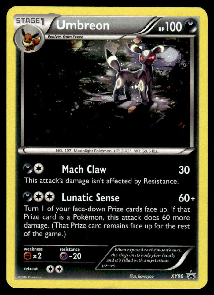 2016 Pokemon XY Series XY96 Umbreon Light Play