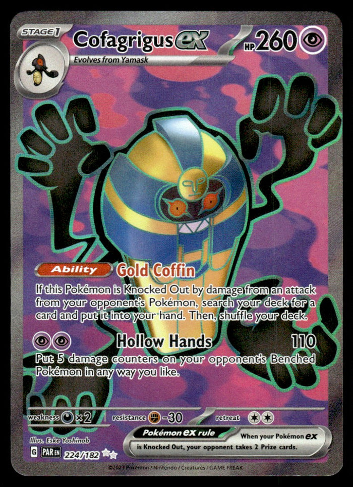 2023 Pokemon Paradox Rift 224/182 Cofagrigus ex Near Mint