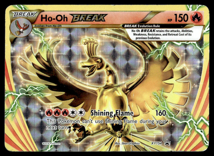 2016 Pokemon XY Promos XY154 Ho-Oh BREAK Heavy Play