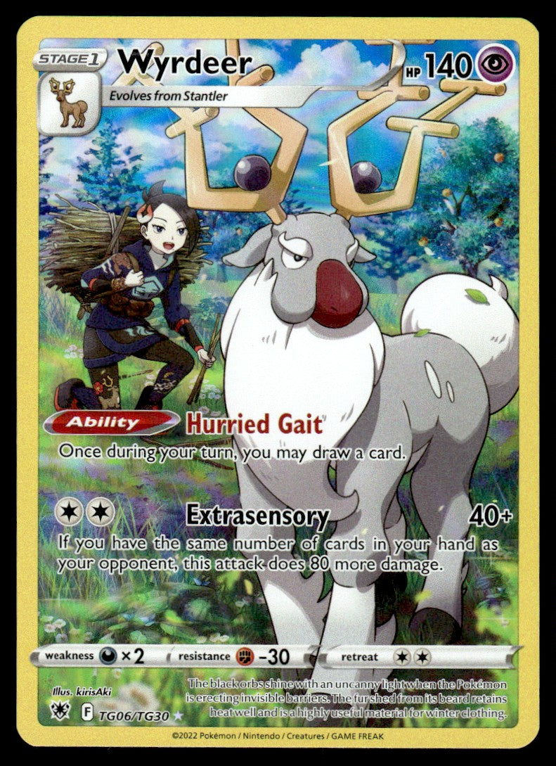 2022 Pokemon Sword & Shield Series - Astral Radiance - Trainer Gallery TG6 Wyrdeer Near Mint