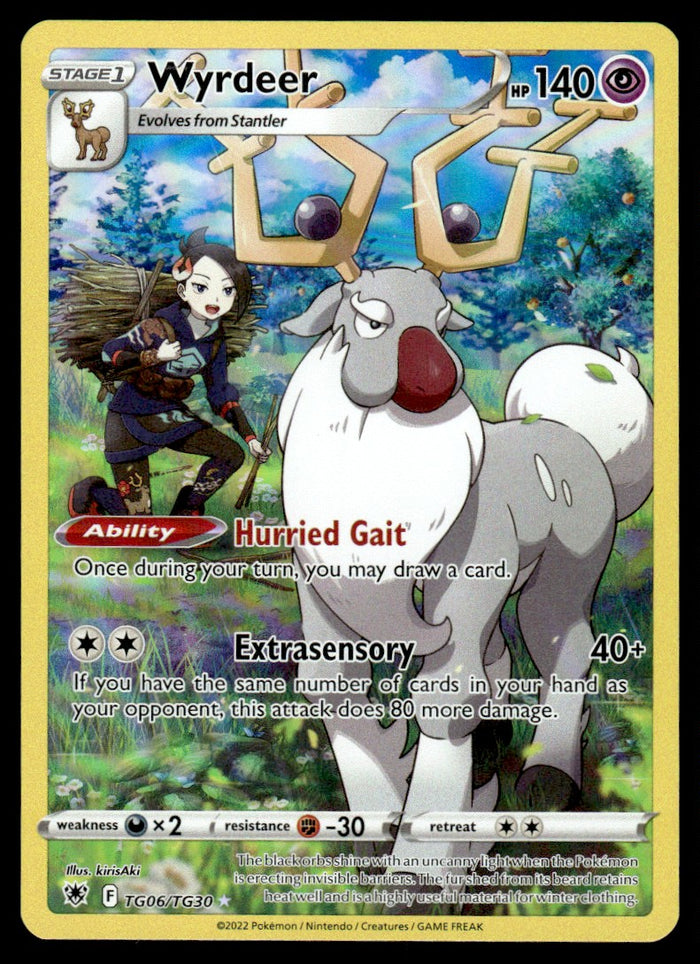 2022 Pokemon Sword & Shield Series - Astral Radiance - Trainer Gallery TG6 Wyrdeer Near Mint