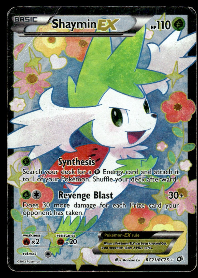 2013 Pokemon Black & White - Legendary Treasures RC21 Shaymin-EX Damaged