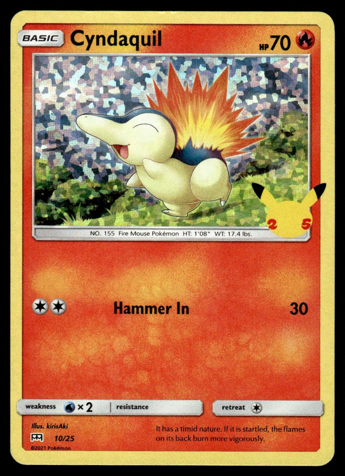 2021 Pokemon Other - McDonald's Collection 2021 10 Cyndaquil Light Play