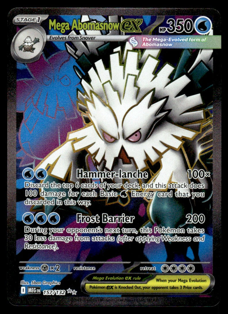2020 Pokemon Sword & Shield - Vivid Voltage 157 Mega Abomasnow EX Near Mint