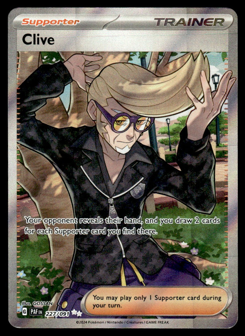 2024 Pokemon Scarlet & Violet Series - Paldean Fates 227 Clive Near Mint