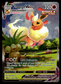 2021 Pokemon Sword & Shield Promos SWSH180 Flareon VMAX Light Play