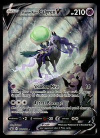 2021 Pokemon Sword & Shield - Chilling Reign 172/198 Shadow Rider Calyrex V Near Mint