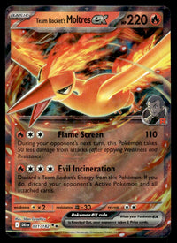 2025 Pokemon Scarlet & Violet Series - Destined Rivals 31 Team Rocket's Moltres ex Near Mint