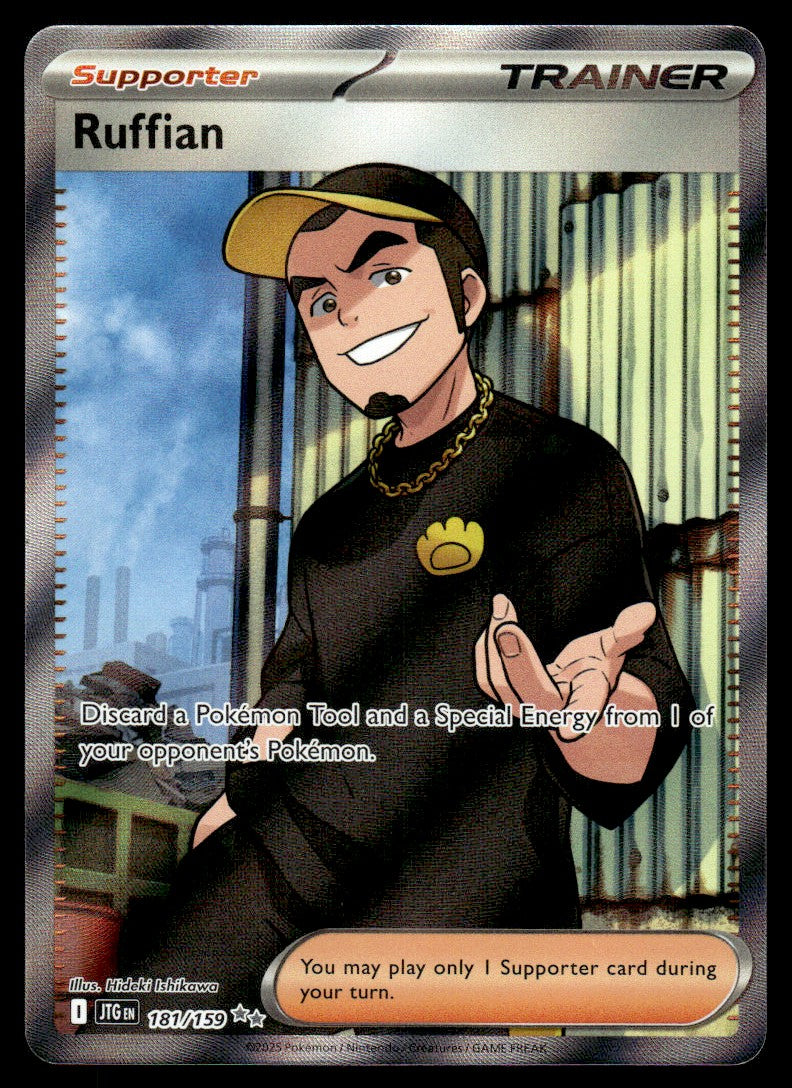 2025 Pokemon Scarlet & Violet Series - Journey Together 181 Ruffian Near Mint