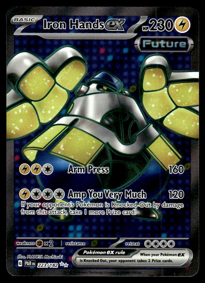 2023 Pokemon Paradox Rift 223/182 Iron Hands ex Near Mint