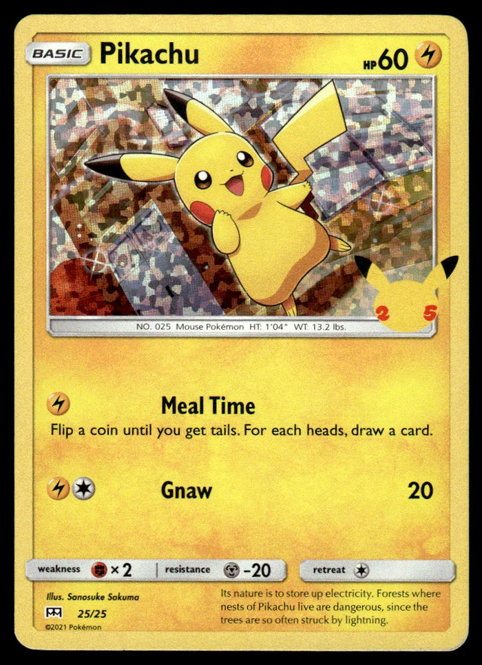 2021 Pokemon Other - McDonald's Collection 2021 25 Pikachu Light Play